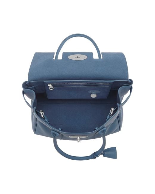 Mulberry Blue Classic Bayswater Tote