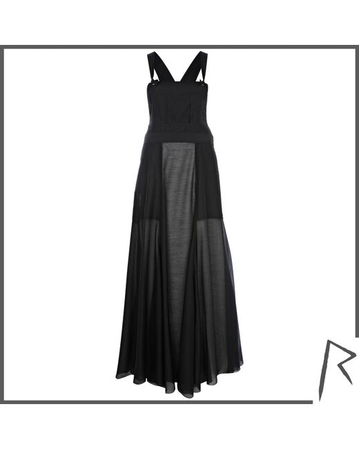 River Island Black Rihanna Sheer Overall Maxi Dress