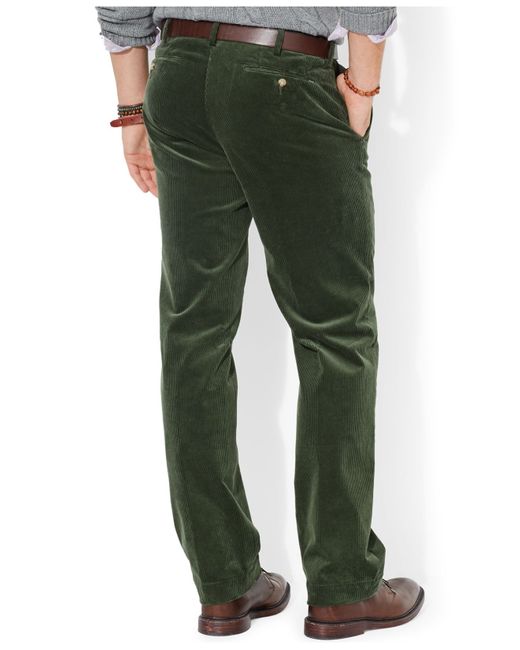 Polo Ralph Lauren Green Classic-Fit Newport Corduroy Pants for men