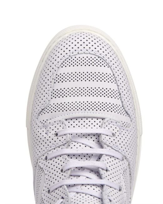 Balenciaga Monochrome Perforated High-Top Trainers in White | Lyst