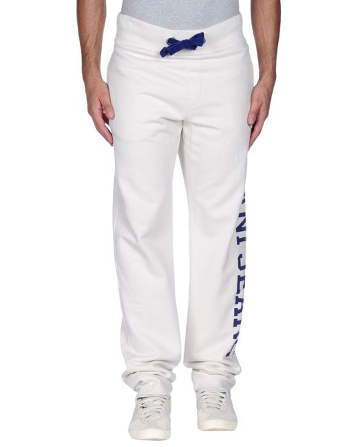mens white armani jeans
