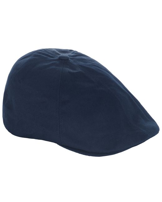 Fred Perry Blue Panelled Flat Cap for men