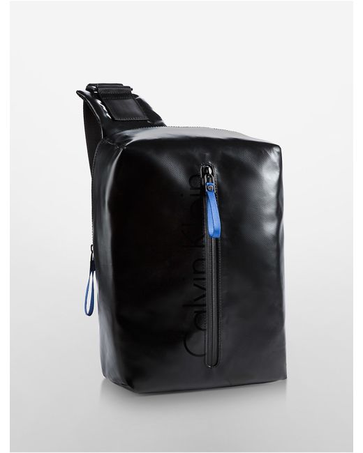 Calvin klein Jeans Logo Sling Backpack in Black for Men Save 38 Lyst