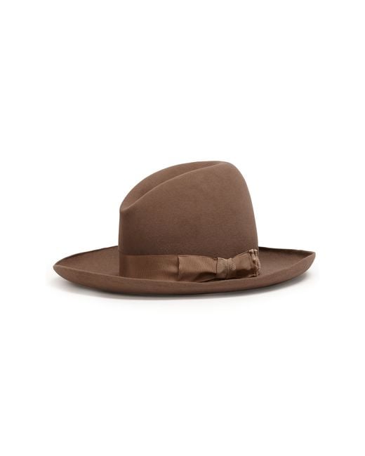 Ralph Lauren Brown Cashmere-angora Cowboy Hat