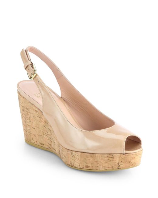 stuart weitzman denim wedge