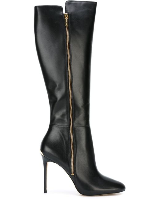 MICHAEL Michael Kors Black Knee-High Stiletto Boots