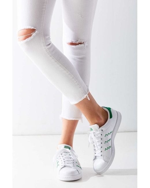 adidas Originals Zig Zag Stan Smith Sneaker in White | Lyst