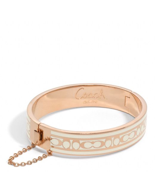 coach pink bracelet