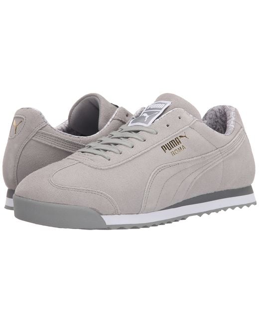 PUMA Roma Suede Paisley in Gray for Men | Lyst