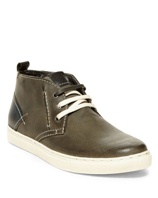 steve madden men's leather sneakers