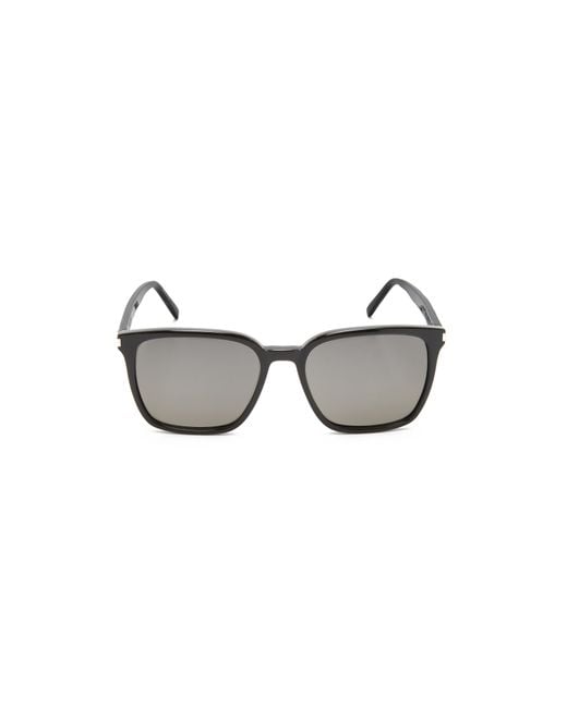 Saint Laurent Black Sl 93 Mineral Glass Sunglasses