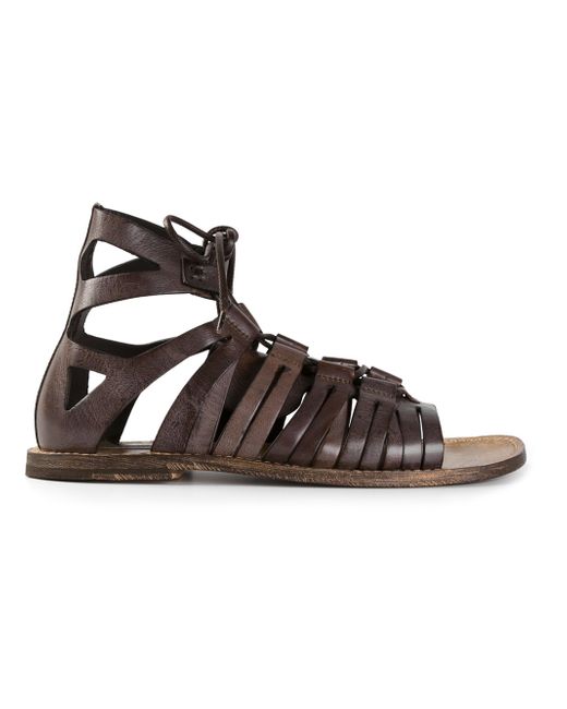 Dolce & Gabbana Gladiator Sandals in Brown for Men | Lyst