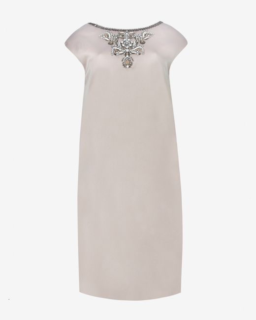 Ted Baker White Viktria Embellished Shift Dress