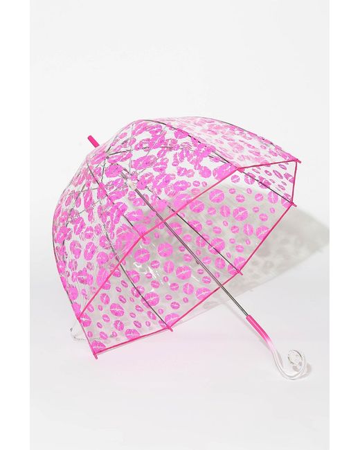 Betsey Johnson Pink Bubble Umbrella