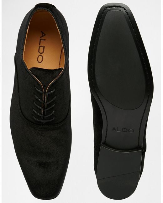 ALDO Megantic Velvet Oxford Shoes in Black for Men Lyst