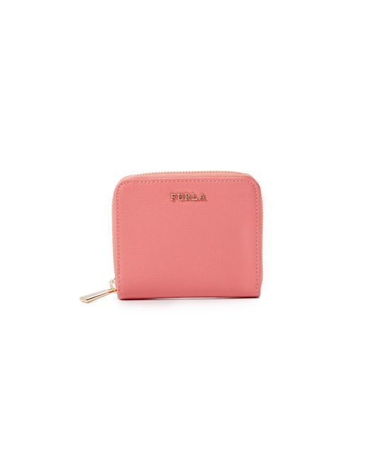 Furla Babylon Small Zip Around Wallet - Corallo in Pink | Lyst