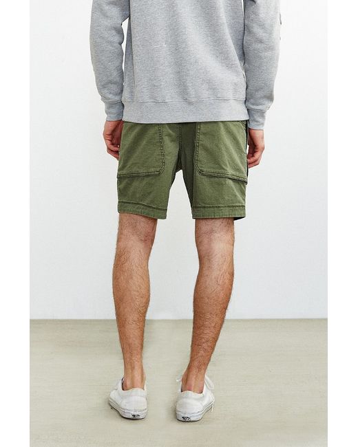 Without Walls Green Ripstop Camp Short for men