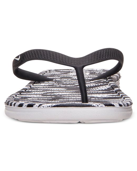 Nike Women's Solarsoft Thong Ii Sandals From Finish Line in White | Lyst