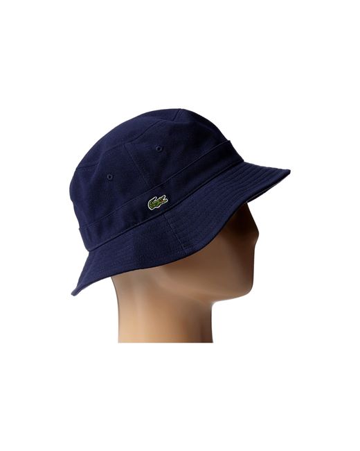 Lacoste Blue Bucket Cap for men