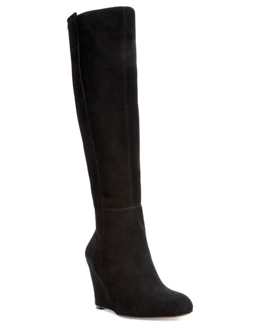 nine west suede high shaft boots