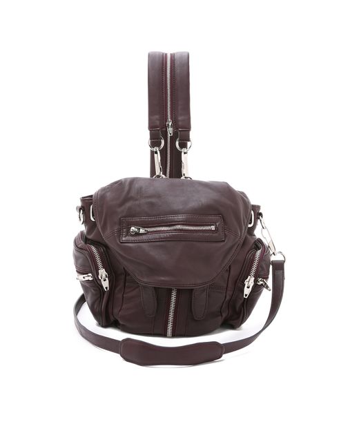 Alexander Wang Brown Mini Marti Backpack - Oxblood