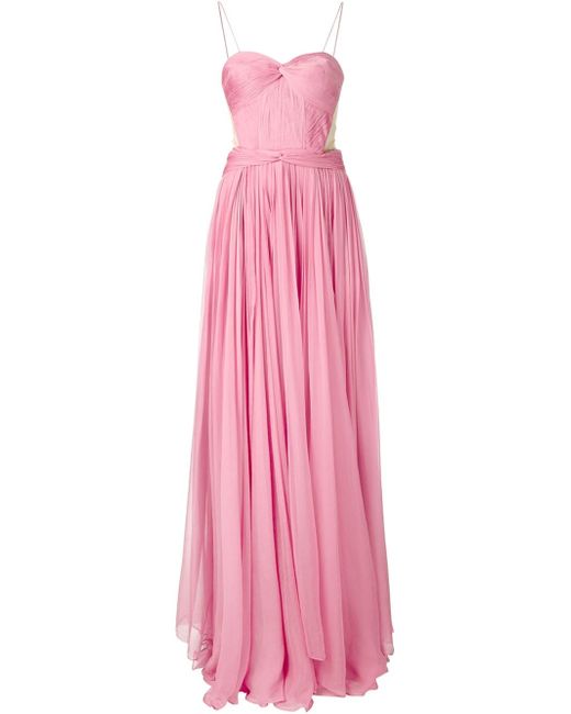 Maria Lucia Hohan Pink 'tatiana' Long Dress
