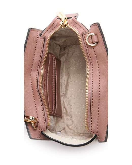MICHAEL Michael Kors Selma Mini Color-Blocked Cross-Body Bag in Pink