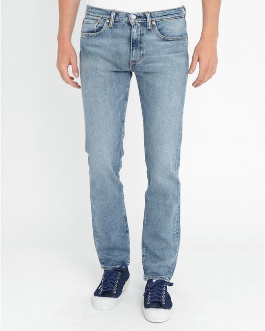 Levi's Light Stone Washed 511 Slim-fit Jeans in Blue for Men | Lyst