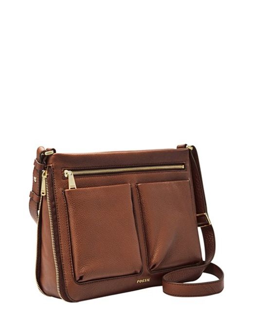 Fossil &#39;small Piper&#39; Crossbody Bag in Brown | Lyst