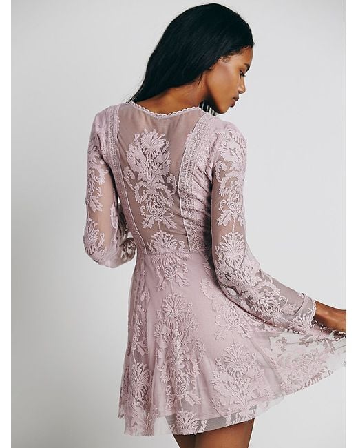 free people purple lace dress Audrey Dress