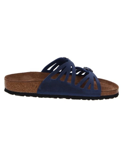 Birkenstock Granada Soft Footbed in Blue | Lyst