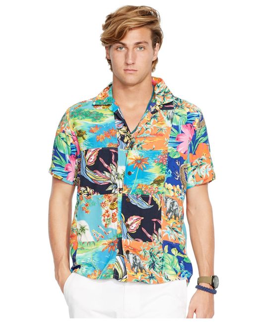 Polo Ralph Lauren Multicolor Hawaiian-print Patchwork Camp Shirt for men