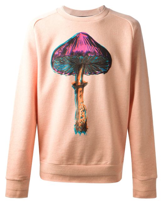 Paul Smith Orange Mushroom Print Sweatshirt for men