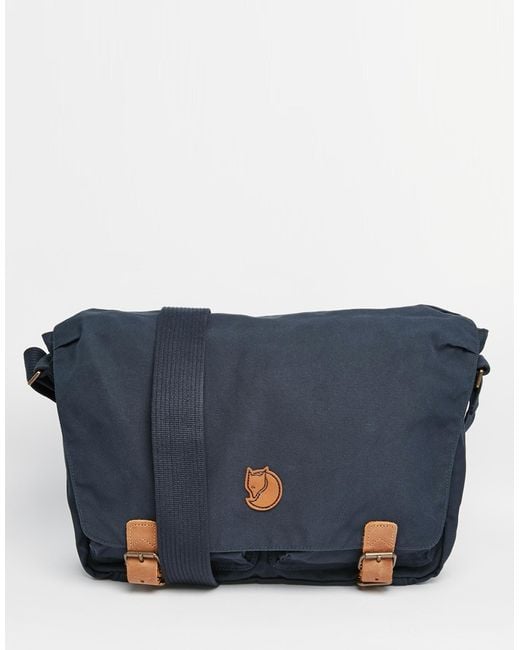 Fjallraven Blue Ovik Messenger Bag for men