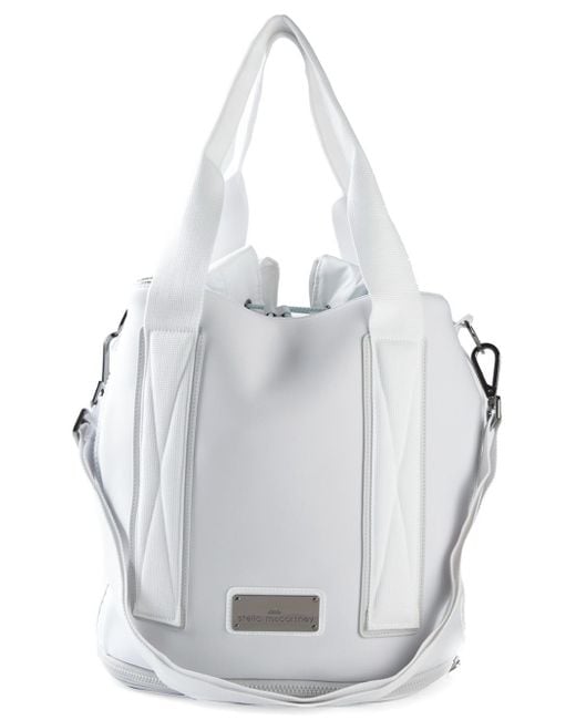 Adidas By Stella McCartney White Medium Tennis Bag