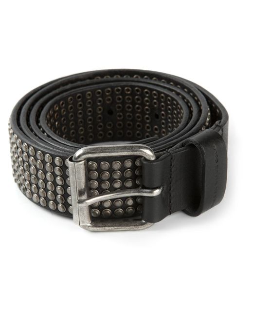 DIESEL 'Benjamin-A' Studded Belt in Black for Men | Lyst