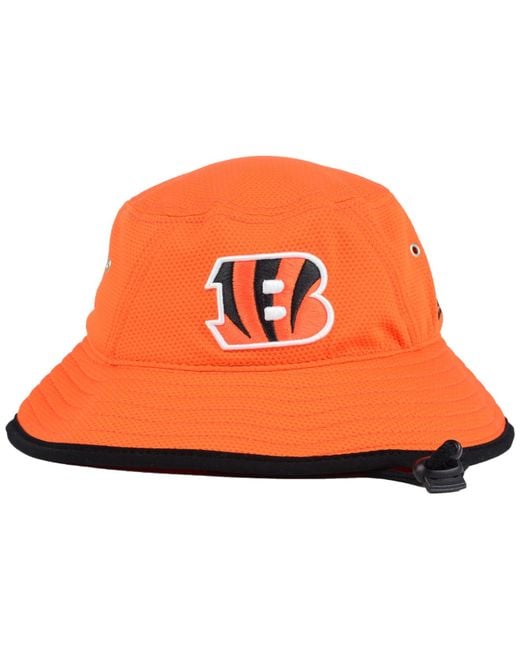 KTZ Cincinnati Bengals Training Bucket Hat in Orange for Men