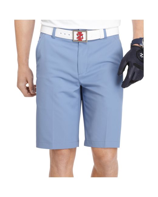 Izod Blue Slim Fit Performance Golf Shorts for men