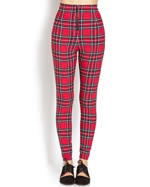 Forever 21 Highwaisted Plaid Pants in 