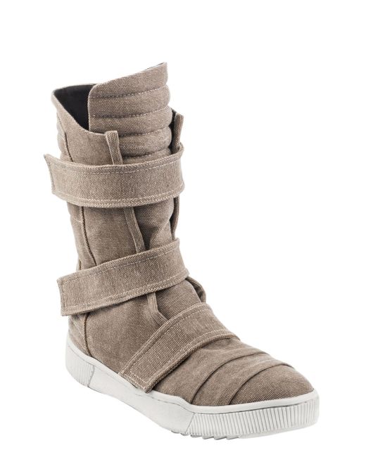 beige canvas boots