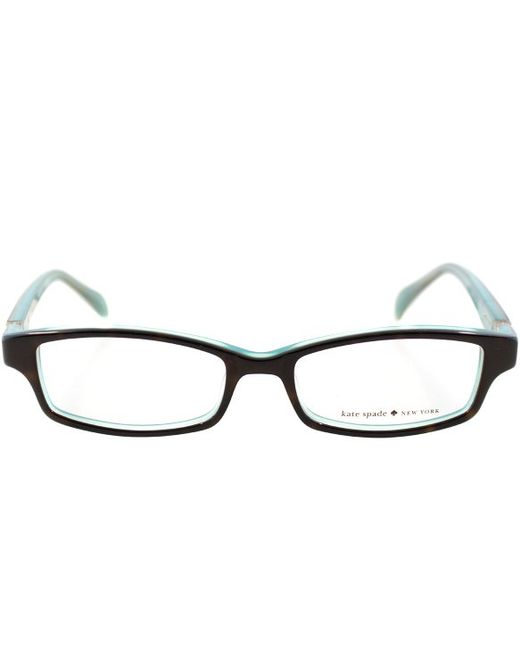 Kate spade Ks Elisabeth Jey Tortoise Aqua Rectangle ...