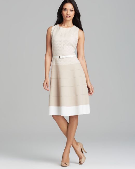 anne klein belted dress