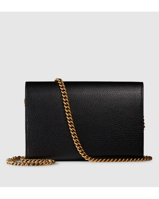 Gucci Gold GG Marmont Leather Long ID Wallet, Leather