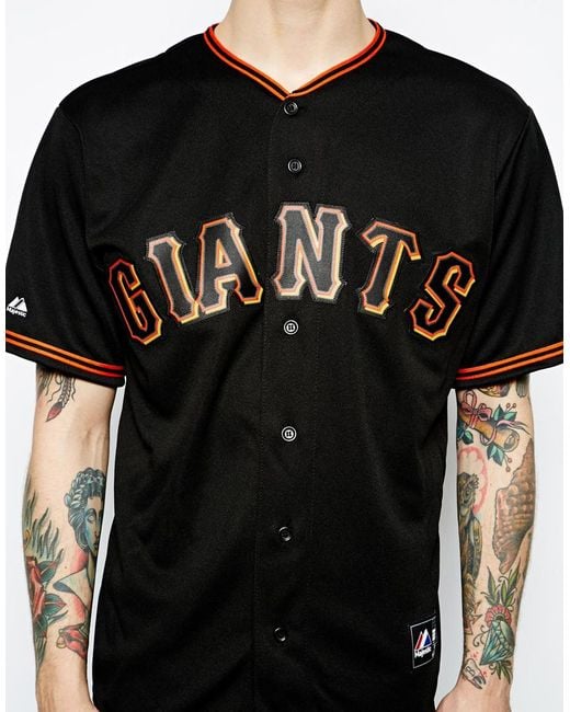Majestic San Francisco Giants Alternate Baseball Jersey in Black for Men |  Lyst Canada