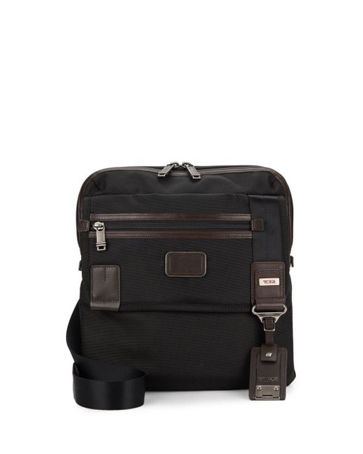 Tumi Brown Alpha Bravo Annapolis Zip Flap Bag for men