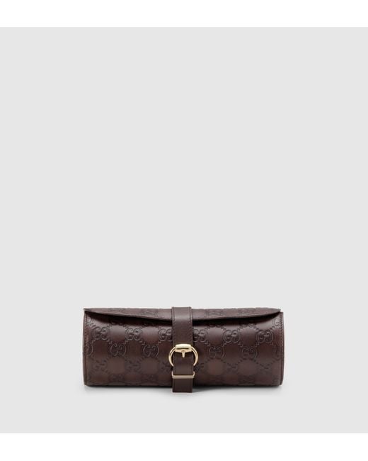 Gucci Watch Case in Brown for Men | Lyst