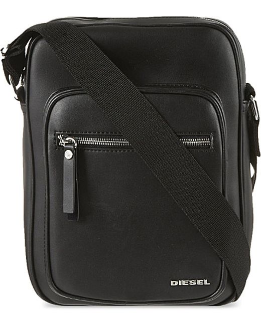 DIESEL Black Damper Cross-body Bag for men