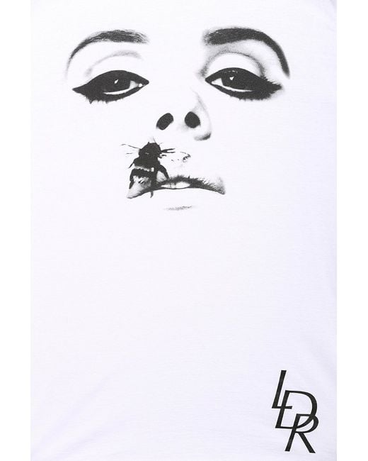 Urban Outfitters White Lana Del Rey Bee Lips Tee for men