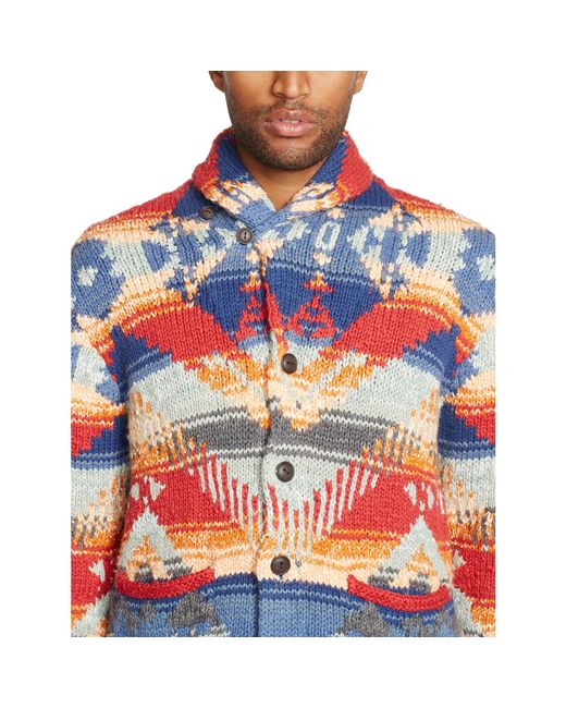 Denim Supply Ralph Lauren Southwestern Shawl Cardigan for Men Lyst