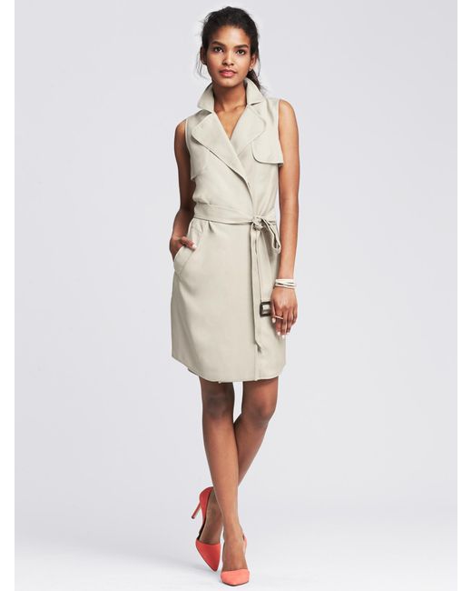 Banana Republic Belted Trench Dress in 